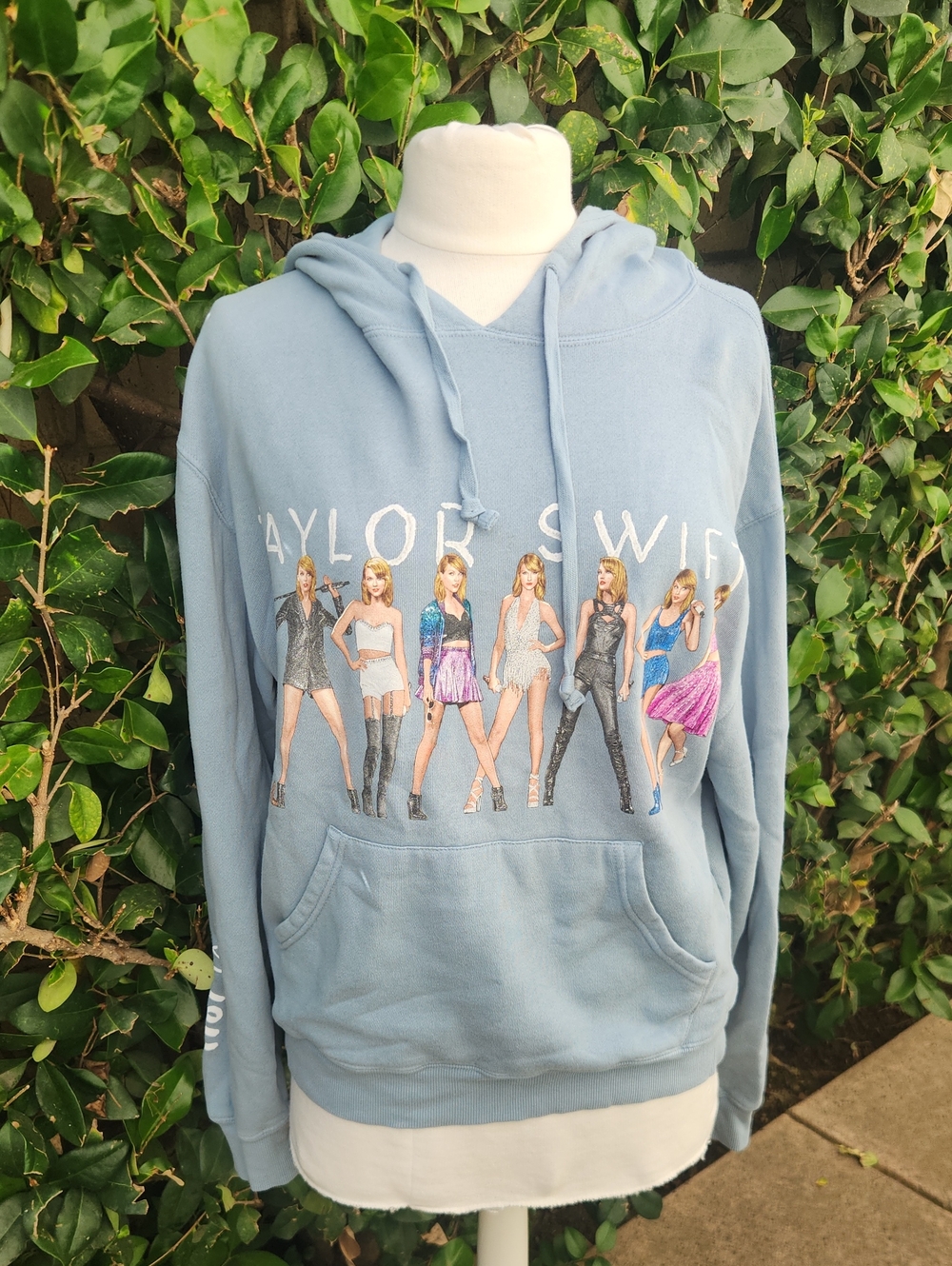 Taylor Swift Hoodie Sweatshirt Small Blue Eras Tour Merch Oversized Lounge